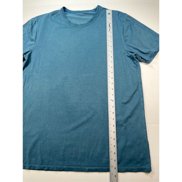 Lululemon Mens Fundamental Short Sleeve Tee Blue Size XL Lightweight - Picture 4 of 7
